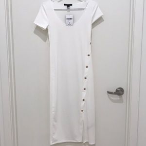 Brand New Forever 21 White Midi Dress